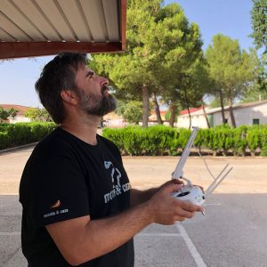Javier Soria en Curso de piloto de drones